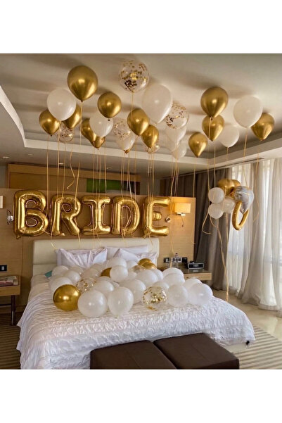 parti kral Bride To Be Bekarlığa Veda Partisi Temalı Her Harf 100 Cm (Balon P...