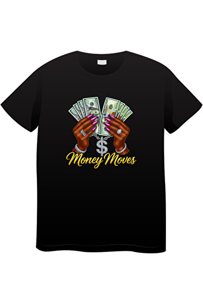 OEM Tricou bărbați Made By Money Hustle Society, negru, L