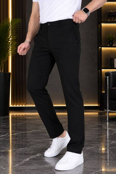 DIFA ERKEK SİYAH JAGGER PANTOLON