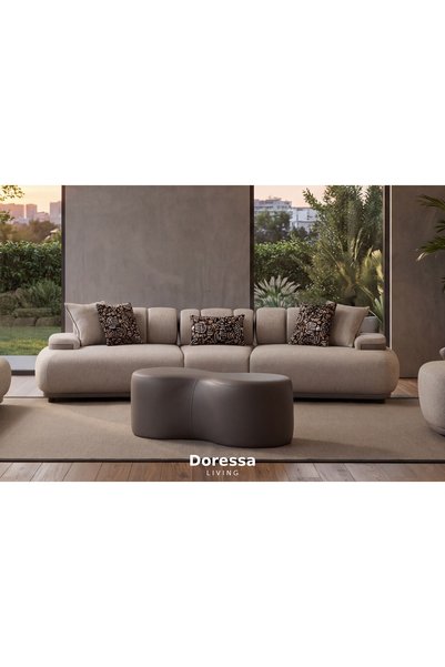 Doressa Living Alven Grey Dörtlü Kanepe