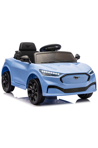 LEAN Ford Mustang Mach-E Albastru, mașină electrică cu baterie de 24V
