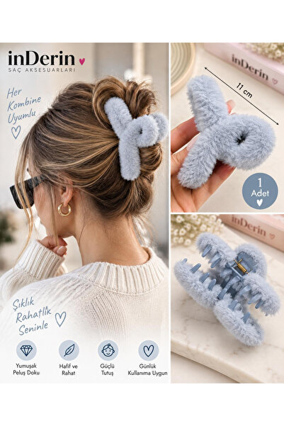 İnDerin Plush Latch Buckle Blue