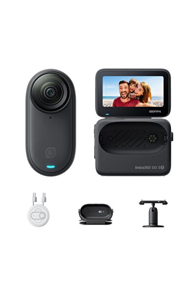 Insta360 GO 3S 128GB Gece Siyahı - Taşınabilir 4K Mini Vlog Kamera