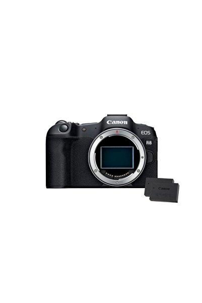 Canon EOS R8 tam format sistem kamerası, 24,2 MP sensör, 4K + 2X pil