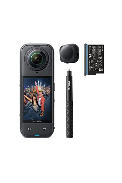 Insta360 X5 Başlangıç Paketi - Üçlü AI çipli 8K 360 derece aksiyon kamerası