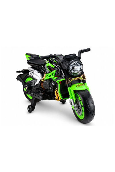 LEAN Motocicletă electrică XW-07 cu roți iluminate cu LED-uri, verde