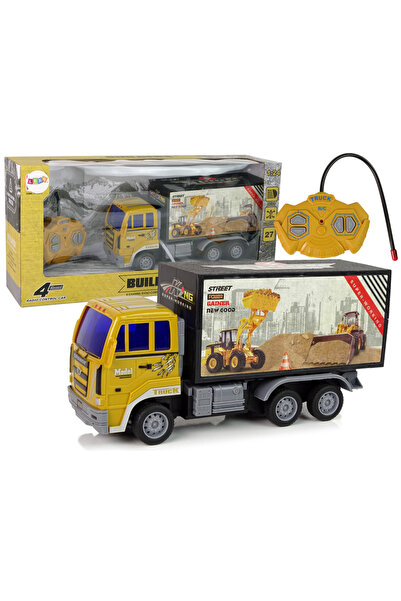 LEAN Camion de construcții cu telecomandă 1:24 Galben