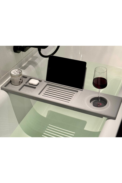 Daynav Bathtub Tray 70 cm with Tablet Stand and Cup Holder Bathroom Organizer...