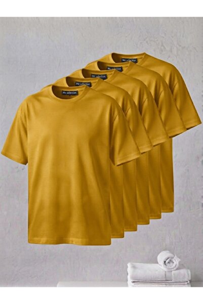 Me selection Pack of 5 100% Cotton Crew Neck T-Shirts