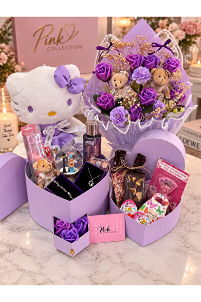 pink collection Love serisi hediye kutusu kalp hediye kutusu