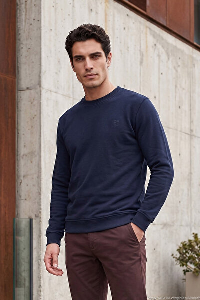 Buratti Logo Cotton Crew Neck Sweatshirt Men's Sweatshirt 5905883