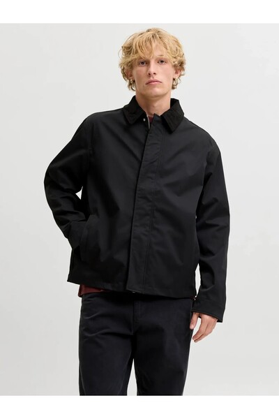 Jack & Jones Men's Black Jjwolf Worker Jacket