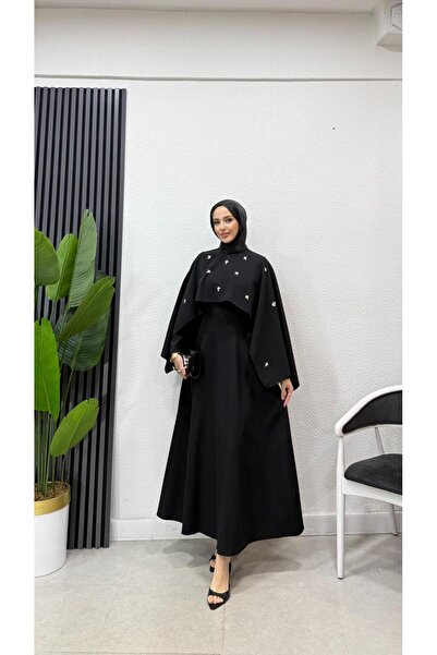 BRN IŞIK TESETTÜR Hümeyra Stone Embellished Hijab Dress