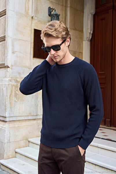 Buratti Cotton Regular Fit Crew Neck Sweater Men's Sweater 7020263