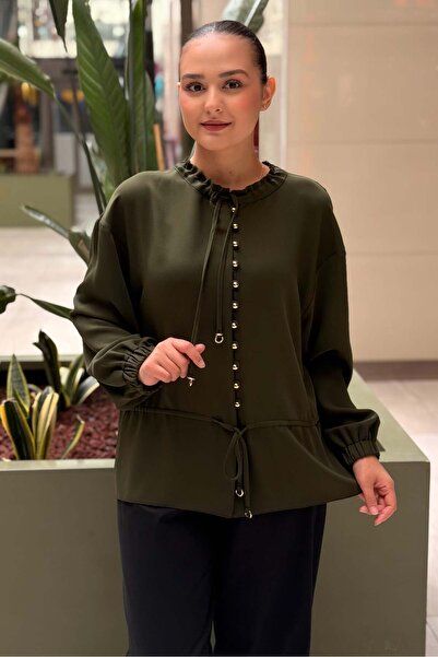 Ghisa Open Collar Buttoned Shirt