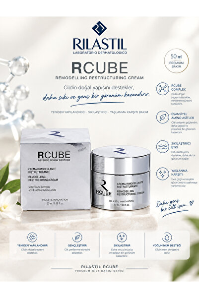 Rilastil RCube Remodelling Restructuring 50 مل - عناية تعزز بنية البشرة وتشده...