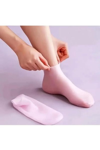 İnfeta 2-Piece Foot Relaxer Pain Relief Care Set - Silicone Crack Cream Socks and Cylinder Foot Massager Heel Spur Exercise Set