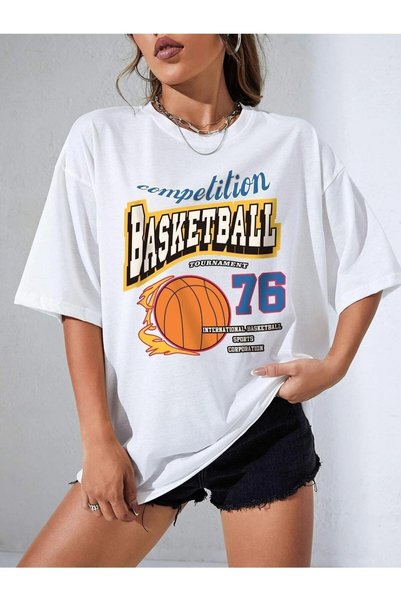 donamod Unisex Κομψό, άνετο, υπερμεγέθη βαμβακερό μπλουζάκι με λαιμόκοψη ποδη...