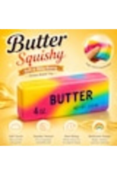 OEM Epandamel Squishy Jucărie antistres tip Needoh, în formă de unt, cu revenire lentă, textură moale și elastică, 14 cm, multicolor
