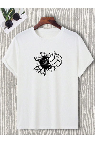 donamod Unisex Stylish Comfortable Oversize Cotton Crew Neck T-Shirt with Spe...