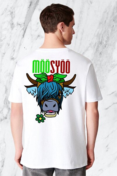 donamod Unisex Stylish Comfortable Oversize Cotton Crew Neck T-Shirt with Spe...