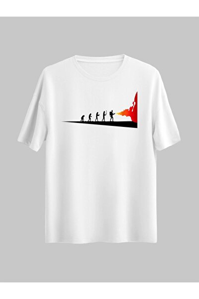 donamod Unisex Stylish Comfortable Oversize Cotton Crew Neck T-Shirt with Spe...