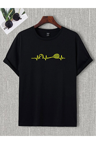 donamod Unisex Stylish Comfortable Oversize Cotton Crew Neck T-Shirt with Spe...