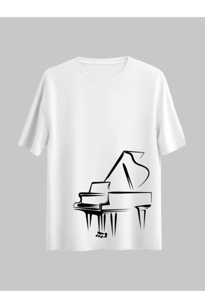 donamod Unisex Stylish Comfortable Oversize Cotton Crew Neck T-Shirt with Spe...