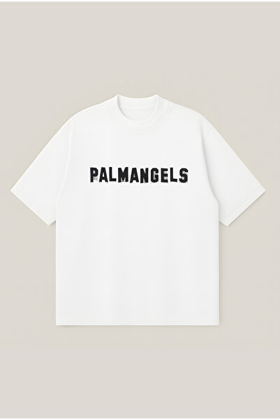 Moon Dancer Palm Angels Embroidered Logo Printed Oversize Boxy Cut Unisex 100...