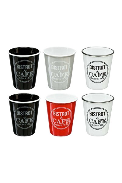 Secret de Gourmet Set de 6 căni  "Bistrot " - Ceramică, 10cl