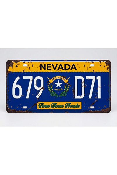 Generic Brand Metal Car License Plate Vintage Style Decoration Plate