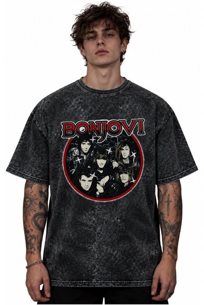 SEVBANO Tricou unisex supradimensionat, vintage, retro, spălat, cu imprimeu B...