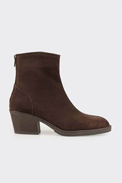 Elle Shoes Kahve Deri Kadın Günlük Bot