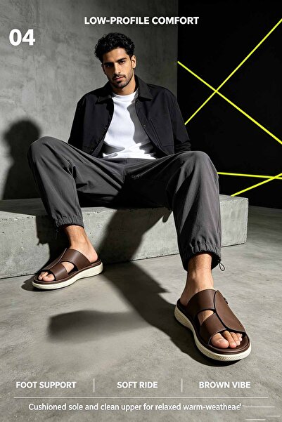 NajdEva Shop Modern Metal Detail Footwear featuring Wide Strap Design