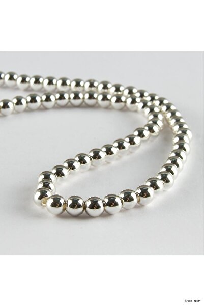 ZERO LAND Ilkestor Hematite Stone 6 mm (61049) Silver Color