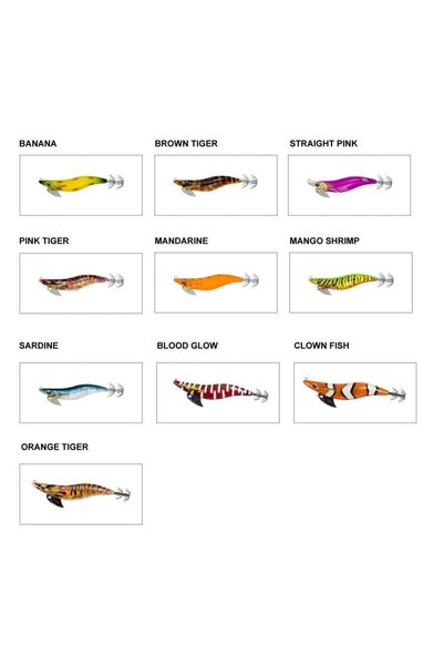 daiwa Emeraldas Nude V2 #3.5, 13cm, 19.5gr Kalamar Zokası Orange Tiger