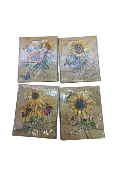 OEM Pungi Cadou Floarea soarelui Rustic 12/set 26x10x32cm