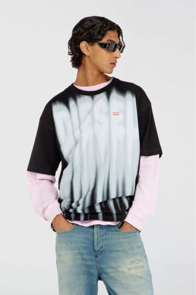Diesel ÇOK RENKLİ ERKEK RELAXED T-SHIRT