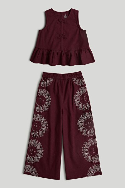 MOTHERCARE Burgundy Top and Trousers Outfit