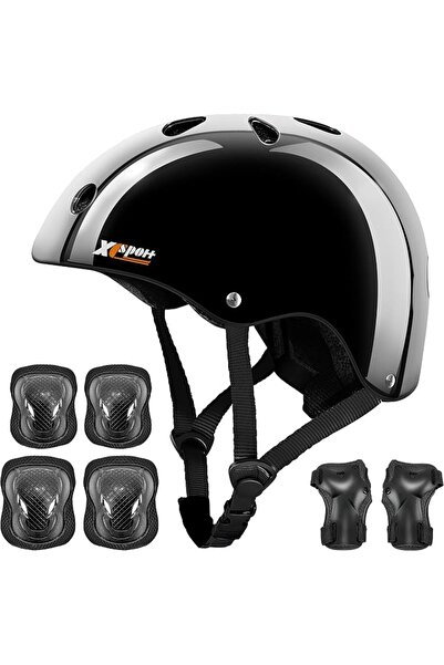 XINGCHENG Kids Helmet Toddler Bike Helmet with Protective Gear Set Knee Pads ...