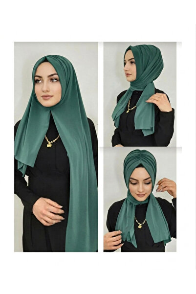 AHRAR tesettür Women's Practical Drawstring Ready-To-Wear Hijab in Mint Green