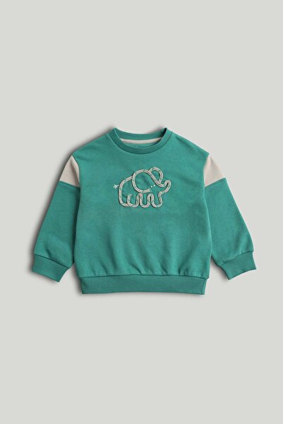 MOTHERCARE Green Elephant Sweatshirt