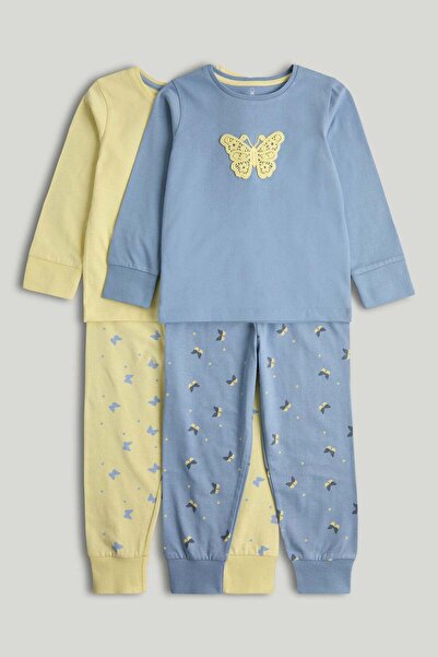 MOTHERCARE 2 Pack Butterfly Pyjamas