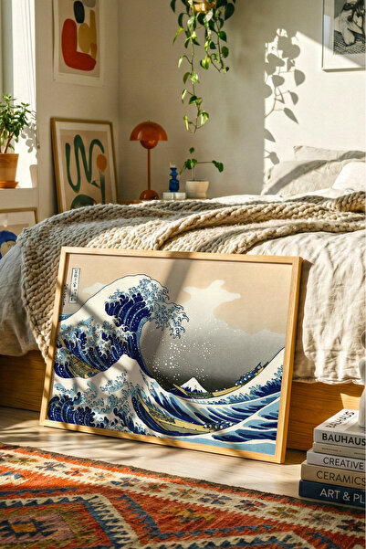 LiaGallery Büyük Dalga - Katsushika Hokusa, Japon Sanatı, Dekoratif Çerçeveli...