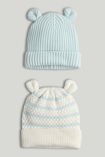 MOTHERCARE قبعات محبوكة (عبوة من قطعتين)