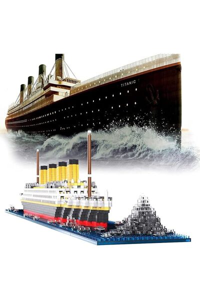 JOYZZZ Titanic Model Building Set, 1860 Piece Micro Titanic Ship Blocks, Mini...