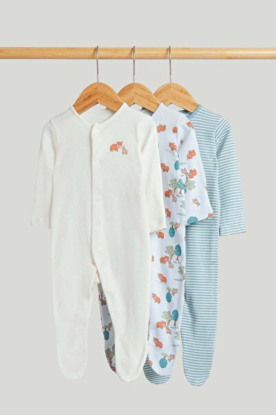 MOTHERCARE 3 قطع من بدلات النوم على شكل بقرة هايلاند