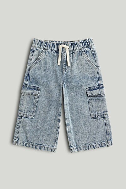 MOTHERCARE Denim Wide-Leg Cargo Jeans