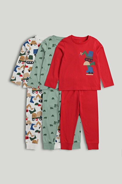 MOTHERCARE 3 Pack Truck Pyjamas