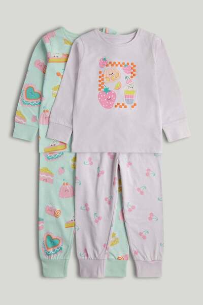 MOTHERCARE 2 Pack Sweet Treat Pyjamas